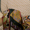 Sanskriti Vintage Cream Soft Pure Silk Sari Rotary Geometric Printed Saree 6+Yd