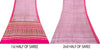 Sanskriti Vintage Sari Soft Pink Pure Silk Rotary Floral Print Saree 6+Yd Craft