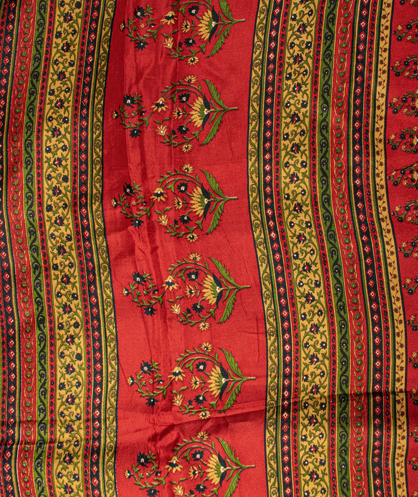 Sanskriti Vintage Soft Black Pure Silk Sari Floral Rotary Printed Saree 5.5Yd