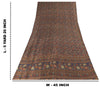 Sanskriti Vintage Soft Blue-Red Pure Silk Sari Floral Digital Print Saree 5.5Yd