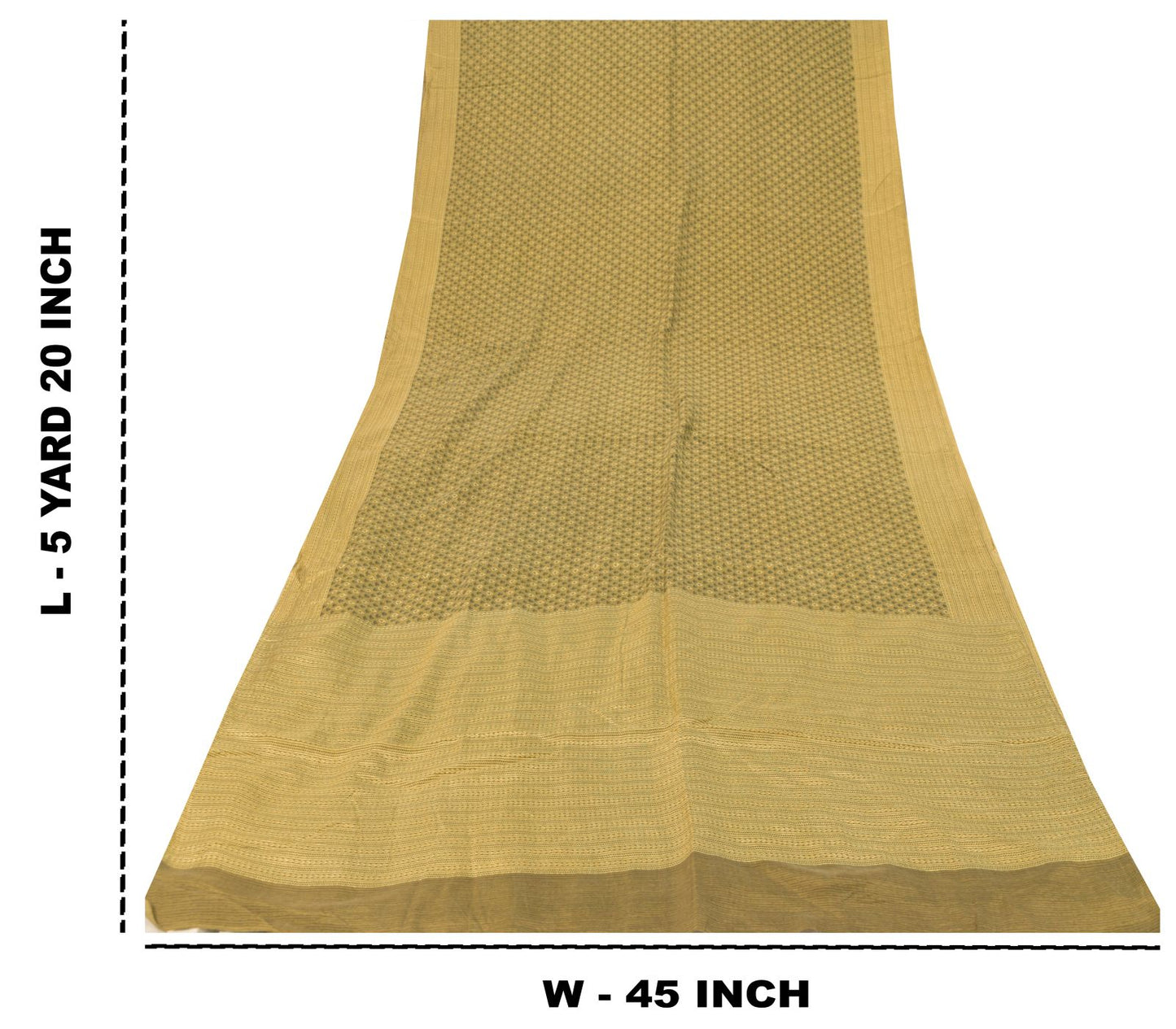 Sanskriti Vintage Soft Yellow Pure Silk Sari Floral Digital Print Saree 5.5Yd