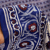 Sanskriti Vintage Sari Soft Blue Pure Silk Hand Block Printed Floral Saree 6+Yd