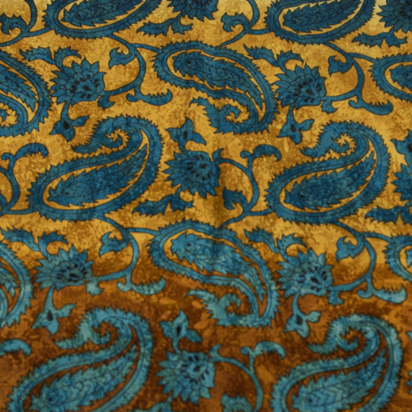 Sanskriti Vintage Sarees Blue & Ivory Pure Silk Paisley Printed 5+YD Indian Sari