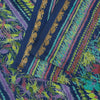 Sanskriti Vintage Sarees Blue Pure Silk Floral Printed 5+YD Sari Craft Material