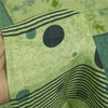 Sanskriti Vintage Sarees Green Pure Silk Floral Printed Sari 5+yd Craft Fabric
