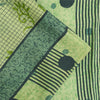 Sanskriti Vintage Sarees Green Pure Silk Floral Printed Sari 5+yd Craft Fabric
