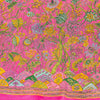 Sanskriti Vintage Craft Supply Floral Printed Pink Pure Silk Sarees 6+YD Sari
