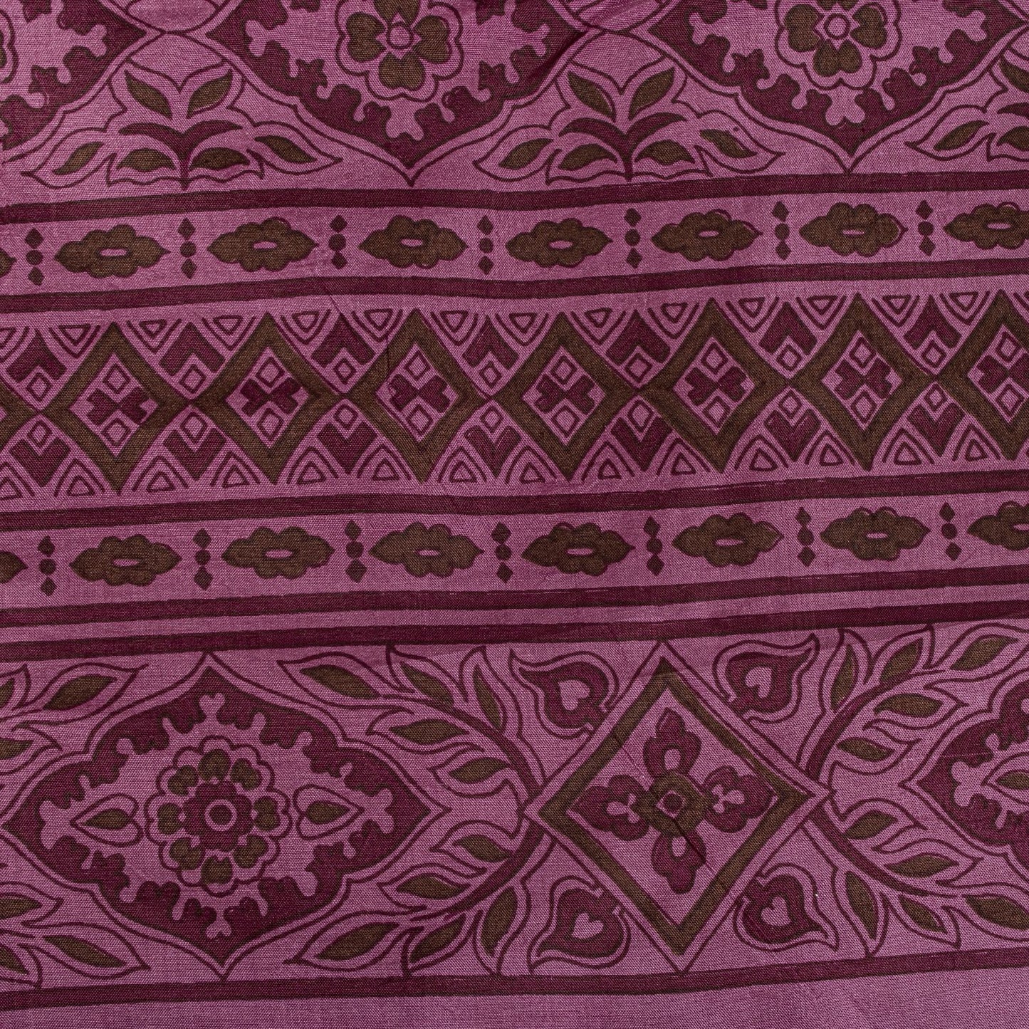Sanskriti Vintage Saree Pink Soft 100% Pure Silk Floral Print Sari 5.5+Yd Fabric
