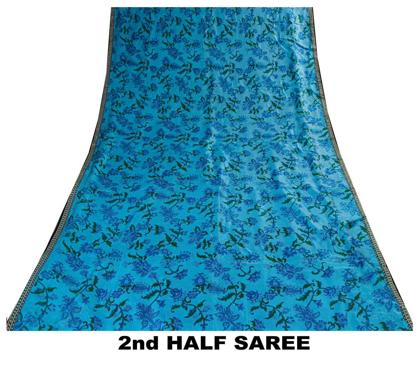 Sanskriti Vintage Floral Printed Gajji Butter Soft Pure Silk Sarees 6+YD Sari