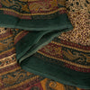 Sanskriti Vintage Cream Pure Chiffon Saree Hand Block Print 5.5+Yard Sari Fabric
