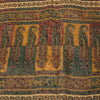 Sanskriti Vintage Cream Pure Chiffon Saree Hand Block Print 5.5+Yard Sari Fabric