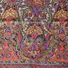 Sanskriti Vintage Purple Sari Soft Pure Silk Paisley Print Saree 5.5Yard Fabric