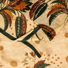 Sanskriti Vintage Beige Sari Soft Pure Silk Floral Print Saree 6+Yd Craft Fabric