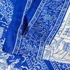 Sanskriti Vintage Royal Blue-White Pure Soft Silk Saree Geometric Print 5+Yd