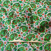 Sanskriti Vintage Green Sari Soft Pure Silk Sanganeri Handblock Print Saree 5.5Y