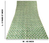 Sanskriti Vintage Green Sari Soft Pure Silk Sanganeri Handblock Print Saree 5.5Y