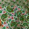 Sanskriti Vintage Green Sari Soft Pure Silk Sanganeri Handblock Print Saree 5.5Y