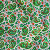 Sanskriti Vintage Green Sari Soft Pure Silk Sanganeri Handblock Print Saree 5.5Y