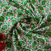 Sanskriti Vintage Green Sari Soft Pure Silk Sanganeri Handblock Print Saree 5.5Y
