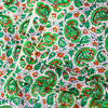 Sanskriti Vintage Green Sari Soft Pure Silk Sanganeri Handblock Print Saree 5.5Y