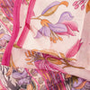Sanskriti Vintage Sari Soft Pink Pure Chiffon Botonical Digital Print Saree 5.5Y