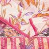 Sanskriti Vintage Sari Soft Pink Pure Chiffon Botonical Digital Print Saree 5.5Y