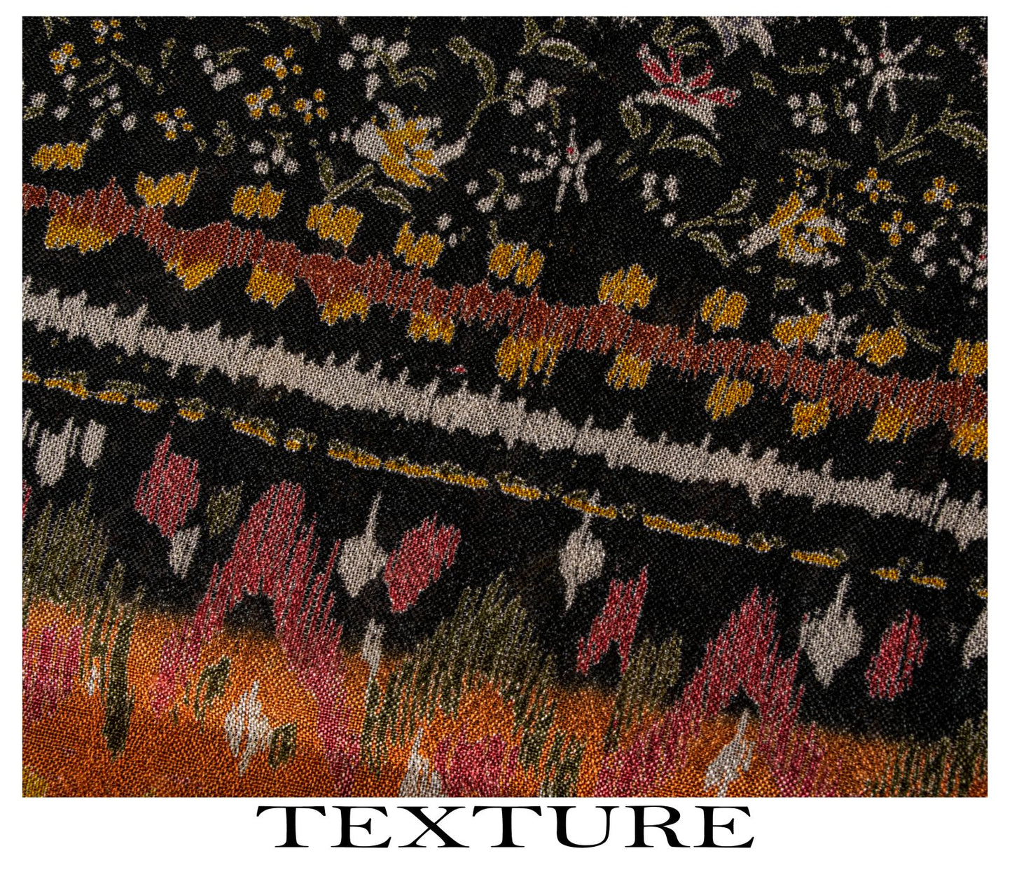 Sanskriti Vintage Saree Black Soft Pure Silk Floral Printed Sari 5.5+Yd Fabric