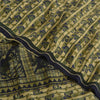 Sanskriti Vintage Cream Sarees Pure Crepe Abstract Print Sari 5+yd Craft Fabric