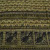 Sanskriti Vintage Cream Sarees Pure Crepe Abstract Print Sari 5+yd Craft Fabric