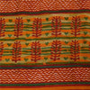 Sanskriti Vintage Saffron Sarees 100% Pure Crepe Silk Printed Fabric Craft Sari