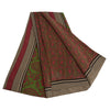 Sanskriti Vintage Sarees Purple/Green Sari Pure Crepe Silk Printed Craft Fabric