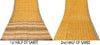 Sanskriti Vintage Sarees Mustard Pure Crepe Silk Printed Sari Craft Sustainable Fabric