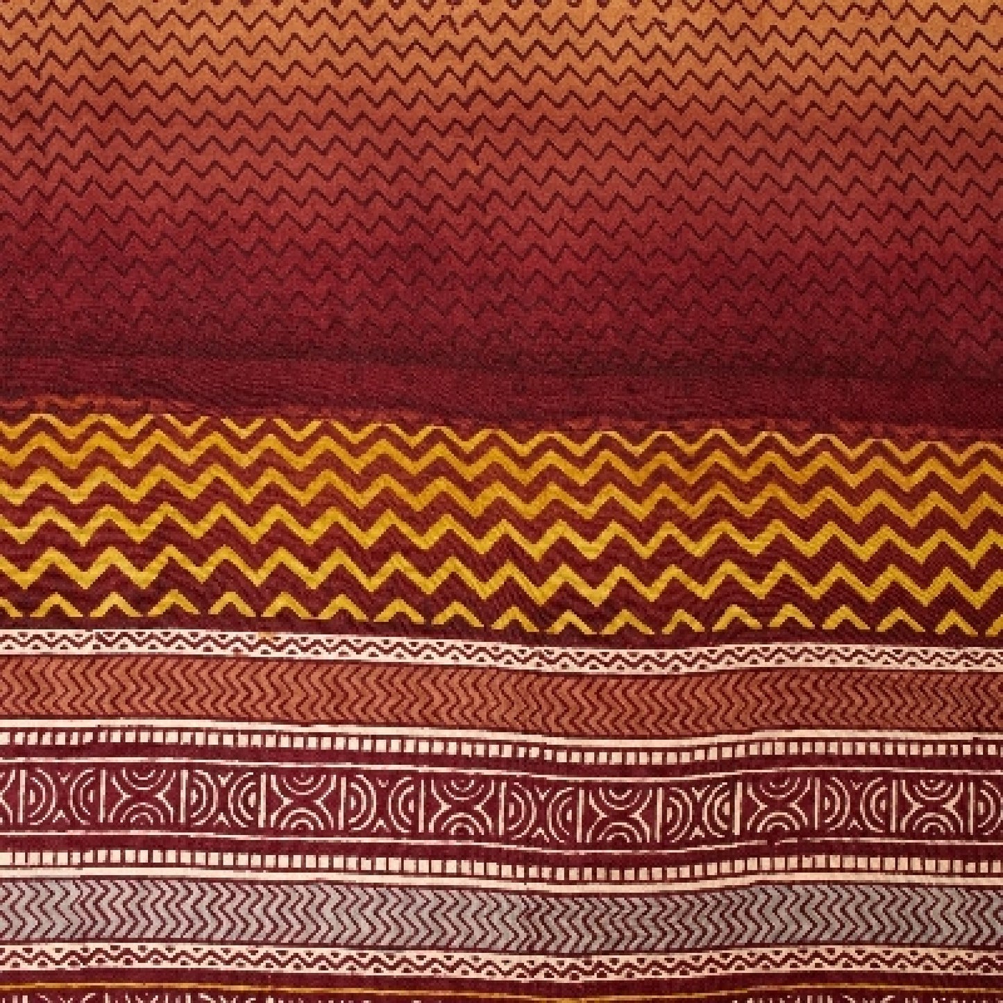 Sanskriti Vintage Mustard Sarees 100% Pure Crepe Silk Printed Sari Craft Sustainable Fabric