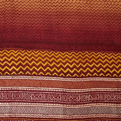 Sanskriti Vintage Mustard Sarees 100% Pure Crepe Silk Printed Sari Craft Sustainable Fabric