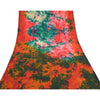 Sanskriti Vintage Multi Tie-Dye Sarees Pure Crepe Silk Printed Sari Craft Fabric