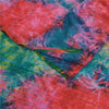 Sanskriti Vintage Red Tie-Dye Sarees Pure Crepe Silk Printed Sari Craft Sustainable Fabric