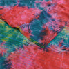 Sanskriti Vintage Red Tie-Dye Sarees Pure Crepe Silk Printed Sari Craft Sustainable Fabric