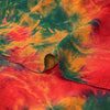 Sanskriti Vintage Red & Green Tie-Dye  Sarees Pure Crepe Printed Sari 5+YD Craft