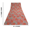 Sanskriti Vintage Sarees Multi Indian Pure Crepe Silk Printed Sari Craft Sustainable Fabric
