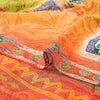 Sanskriti Vintage Sarees Indian Multi Printed Pure Crepe Silk Sari Craft Sustainable Fabric