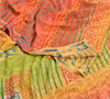 Sanskriti Vintage Sarees Indian Multi Printed Pure Crepe Silk Sari Craft Sustainable Fabric