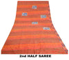 Sanskriti Vintage Sarees Indian Multi Printed Pure Crepe Silk Sari Craft Sustainable Fabric
