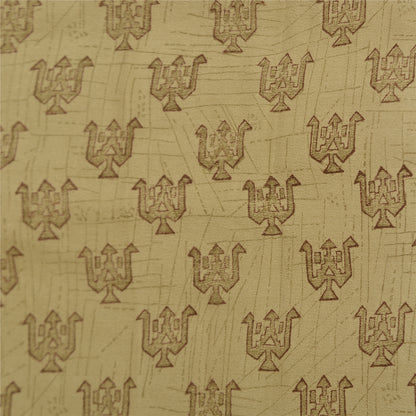 Sanskriti Vintage Sarees PaleCream Pure Crepe Silk Printed Sari 5yd Craft Fabric