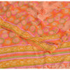 Sanskriti Vintage Sarees Indian Multi Pure Crepe Silk Printed Sari Craft Fabric