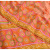 Sanskriti Vintage Sarees Indian Multi Pure Crepe Silk Printed Sari Craft Fabric