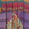 Sanskriti Vintage Sarees Indian Multi Pure Crepe Silk Printed Sari Craft Sustainable Fabric