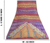 Sanskriti Vintage Sarees Indian Multi Pure Crepe Silk Printed Sari Craft Sustainable Fabric