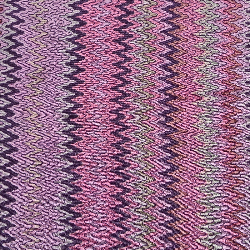 Sanskriti Vintage Sarees Pink/Purple Pure Crepe Silk Printed Sari Craft Sustainable Fabric