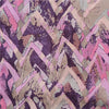 Sanskriti Vintage Sarees Pink/Purple Pure Crepe Silk Printed Sari Craft Sustainable Fabric