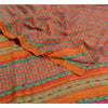Sanskriti Vintage Sarees Indian Pink Pure Crepe Silk Printed Sari Craft Sustainable Fabric